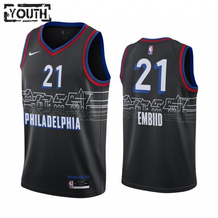 Camiseta Niños Philadelphia 76ers Joel Embiid 21 2020-21 City Edition Swingman